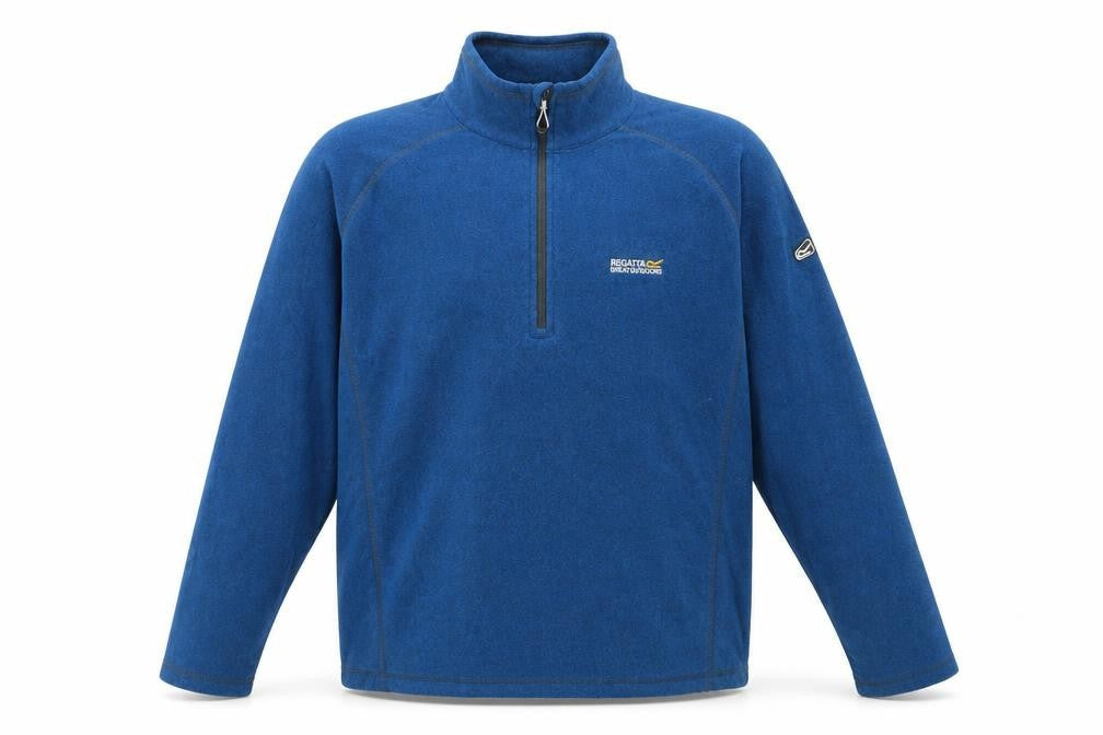 Regatta Great Outdoors Blue XL Men's 1/4 Zip Fleece Sweatshirt