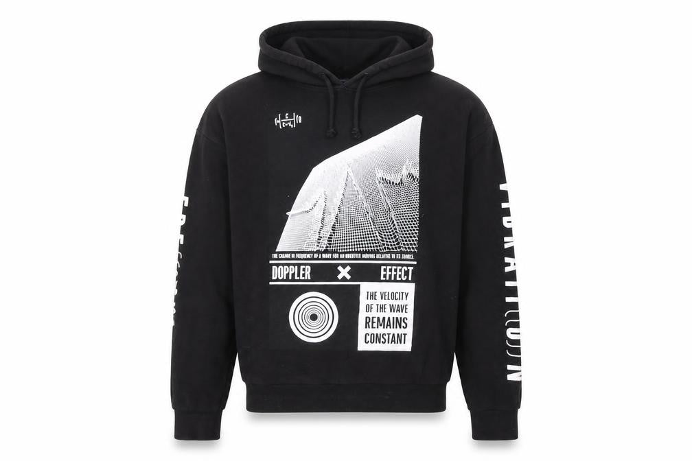H&M Men's Black Graphic Print Pullover Hoodie Size M