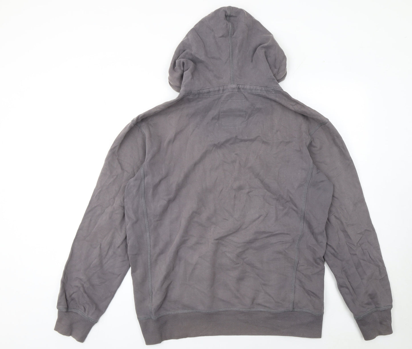 Crew Clothing Co. Men's Grey Small Pullover Cotton Hoodie