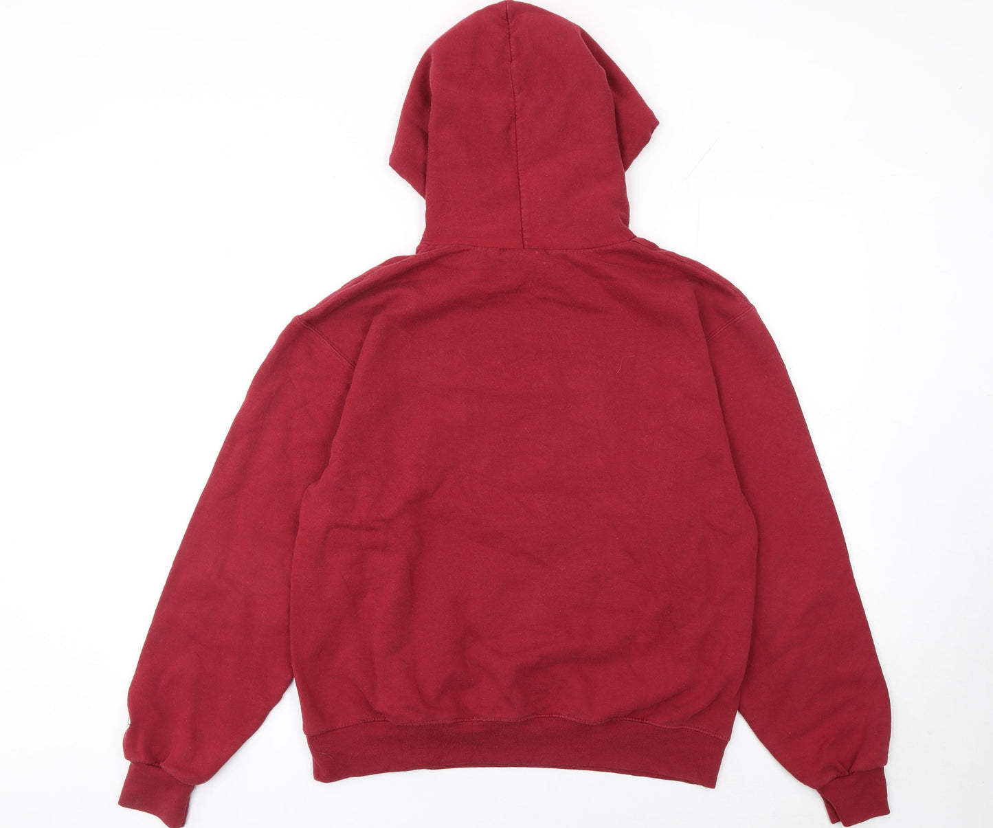 Champion Women’s Red Pullover Hoodie Medium Elon University Logo