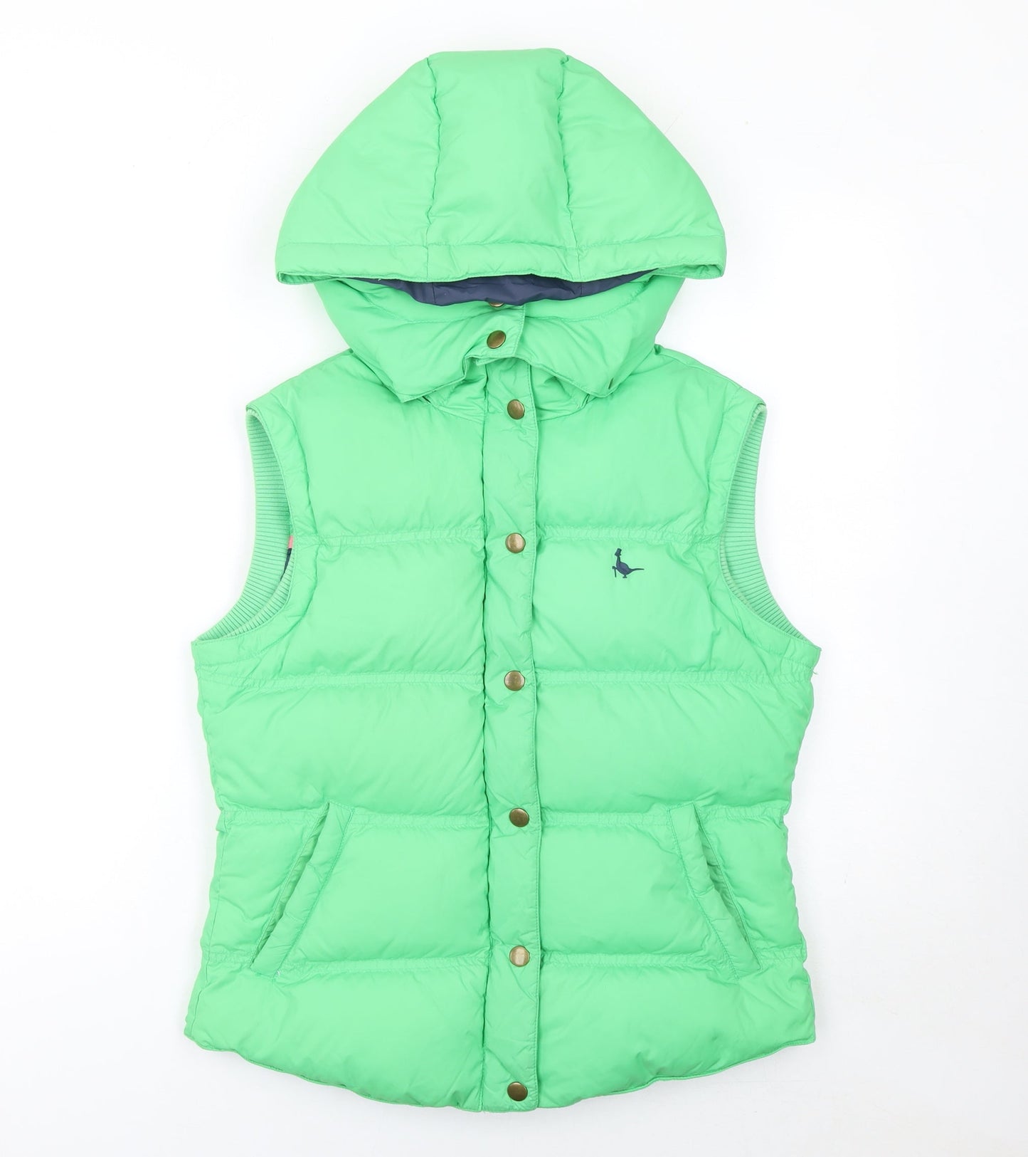 Womens UK Size 10 Regular Jack Wills Green Nylon Waistcoat