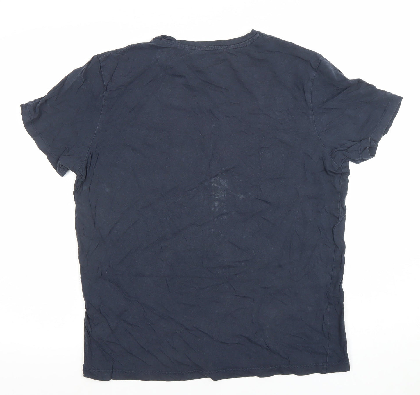 Mens UK Size M JACK & JONES Blue  Cotton T-Shirt