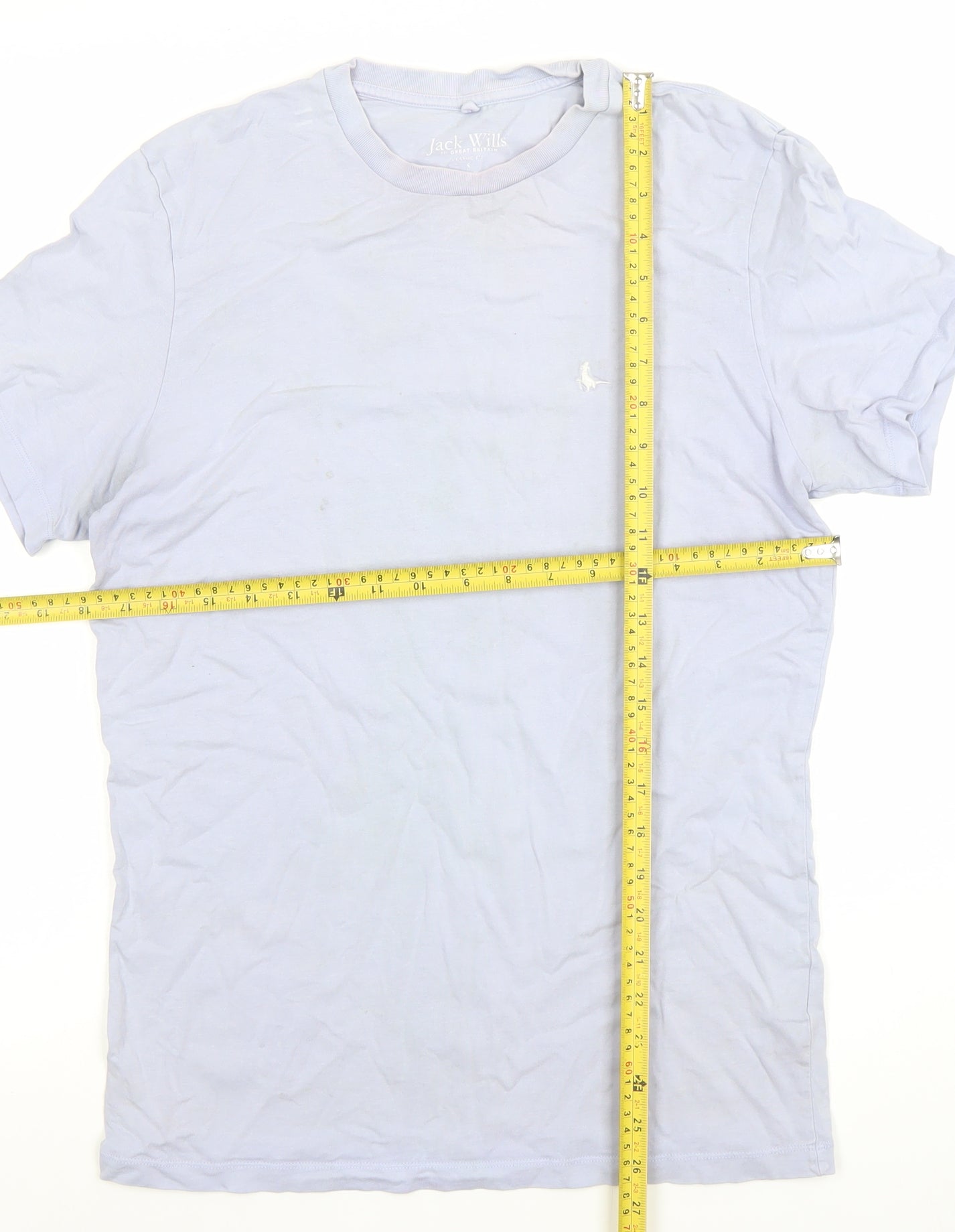 Mens UK Size S Jack Wills Blue  Cotton T-Shirt