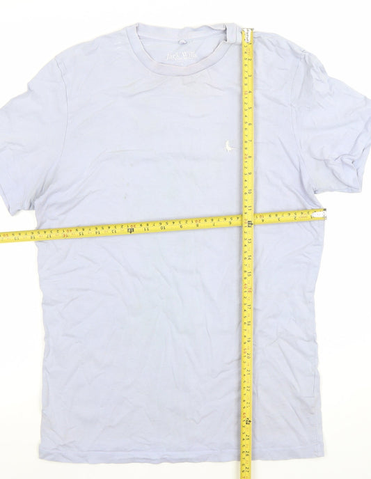 Mens UK Size S Jack Wills Blue  Cotton T-Shirt
