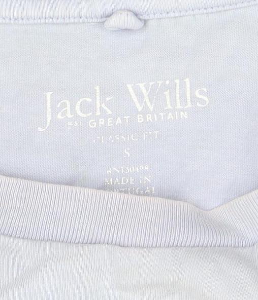 Mens UK Size S Jack Wills Blue  Cotton T-Shirt