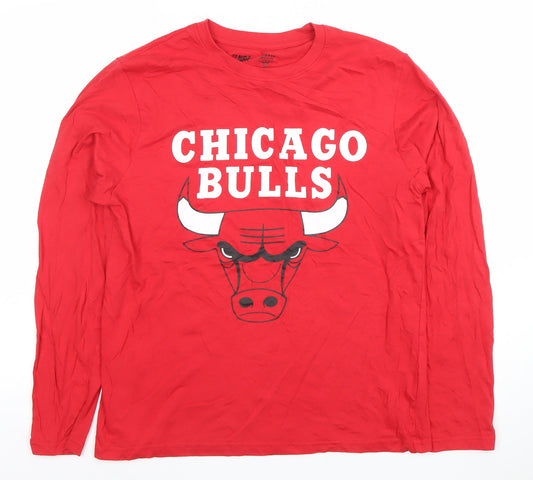 Mens UK Size S NBA Red  Cotton T-Shirt
