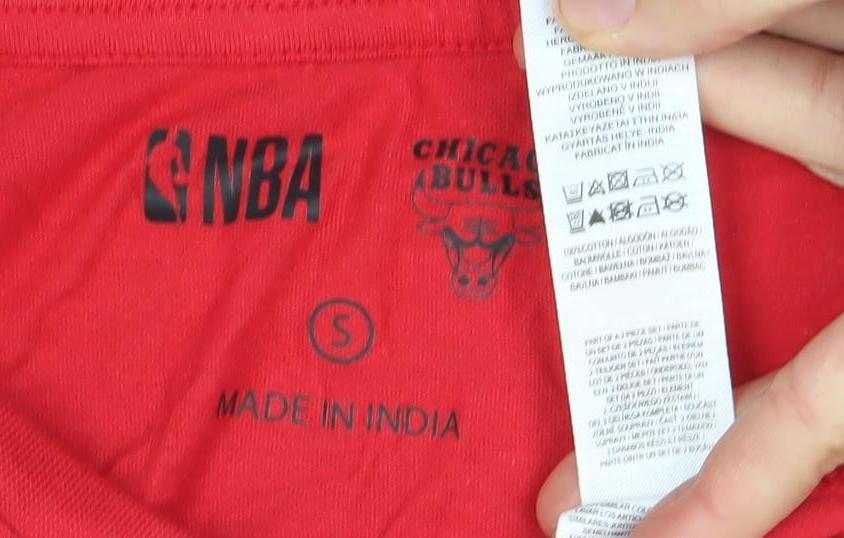Mens UK Size S NBA Red  Cotton T-Shirt