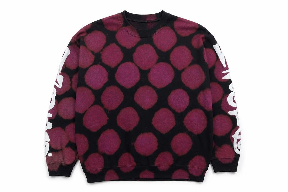 Gildan Men's Multicoloured Polka Dot Crew Neck Pullover Sweatshirt L