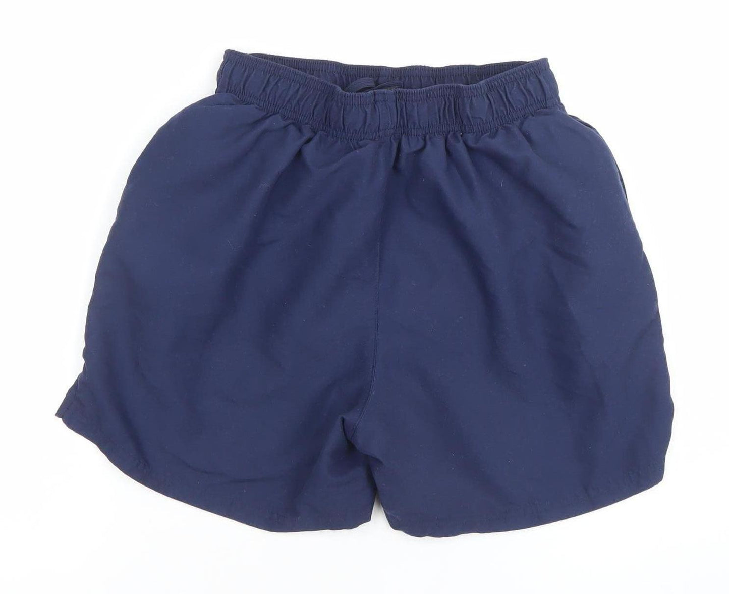 Nike Boys Blue Small Athletic Running Shorts Elastic Waist 100% Polyester