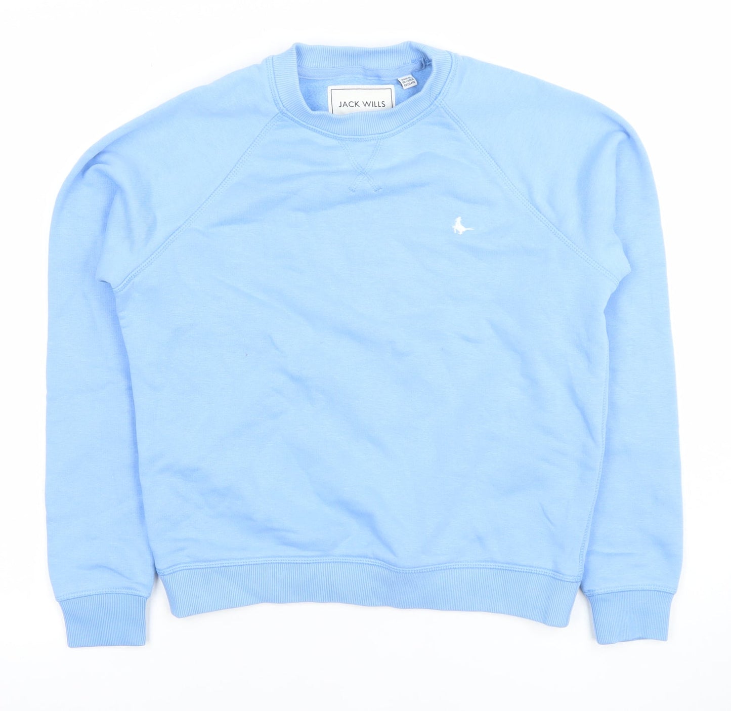 Womens UK 4 Regular Jack Wills Blue Pullover Sweatshirt