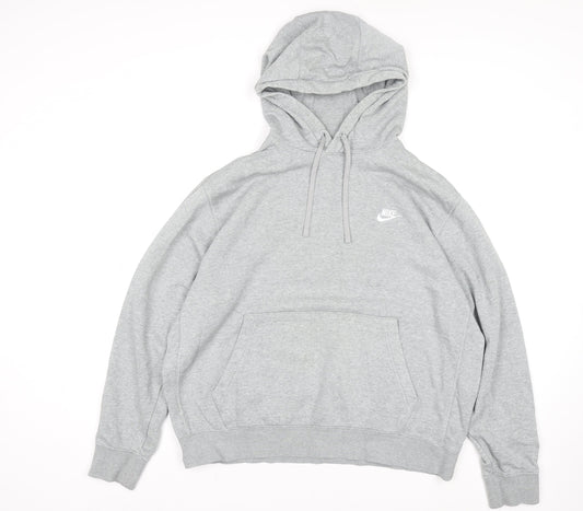 Nike Womens Grey XL Pullover Hoodie Sweatshirt