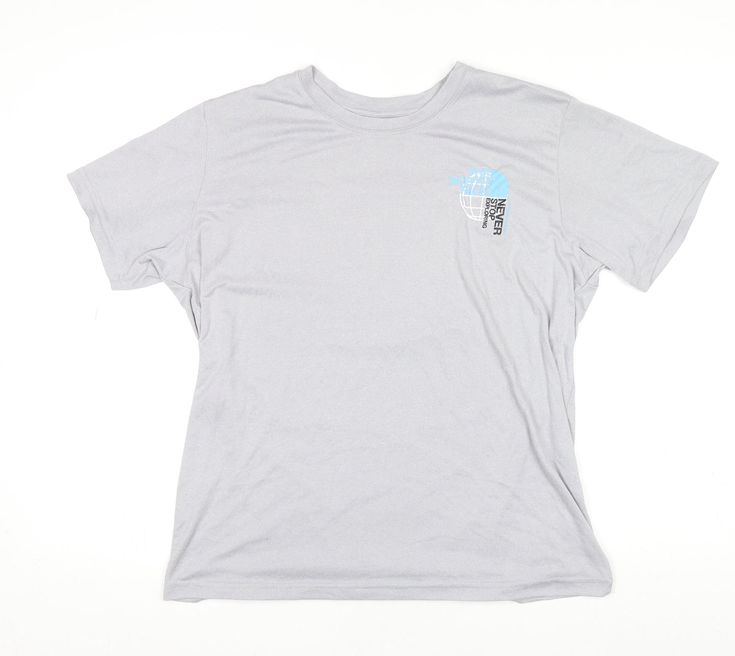 The North Face Men's Grey M Short Sleeve Cotton Blend T-Shirt