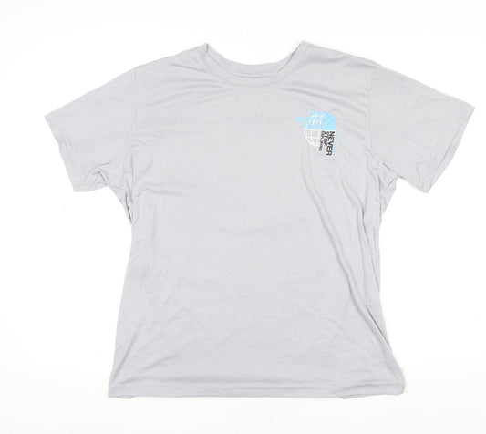 The North Face Men's Grey M Short Sleeve Cotton Blend T-Shirt