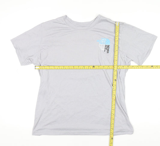 The North Face Men's Grey M Short Sleeve Cotton Blend T-Shirt