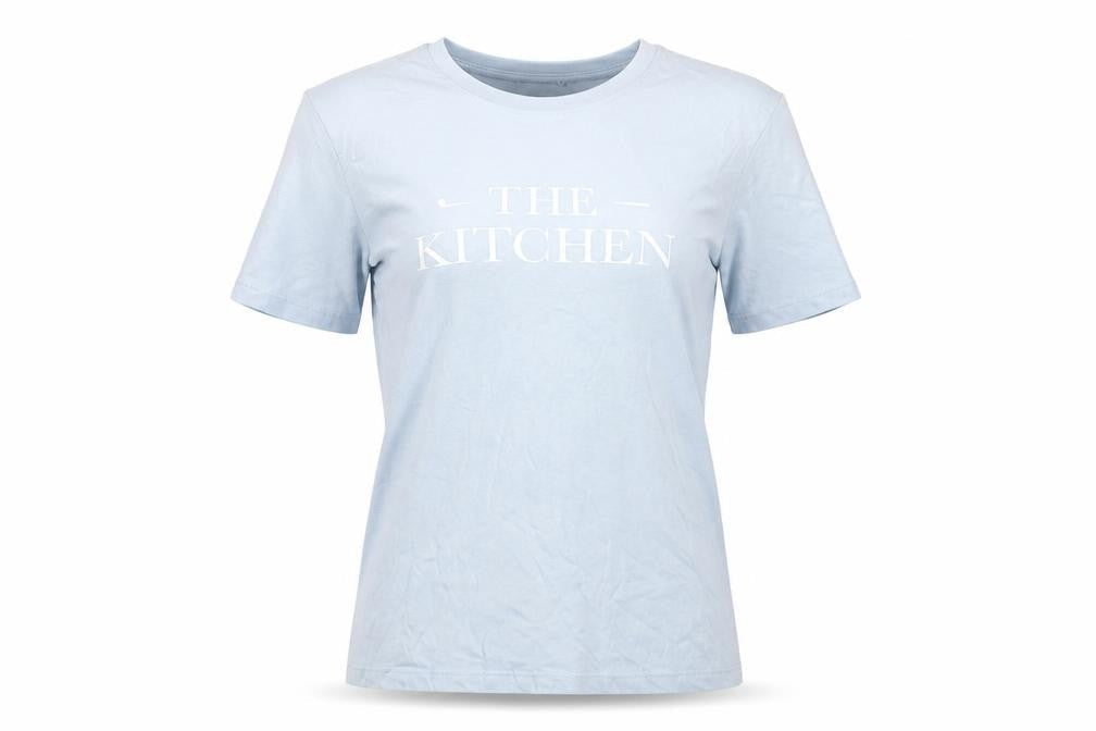 Anthem Women Blue Organic Cotton Crew Neck T-Shirt M