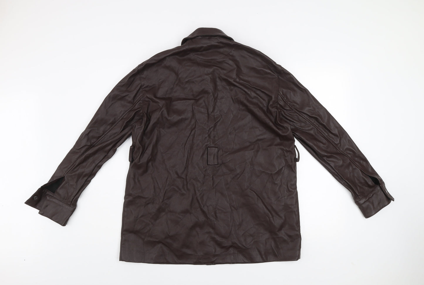Womens UK Size 12 Regular Firetrap Brown Polyurethane Jacket