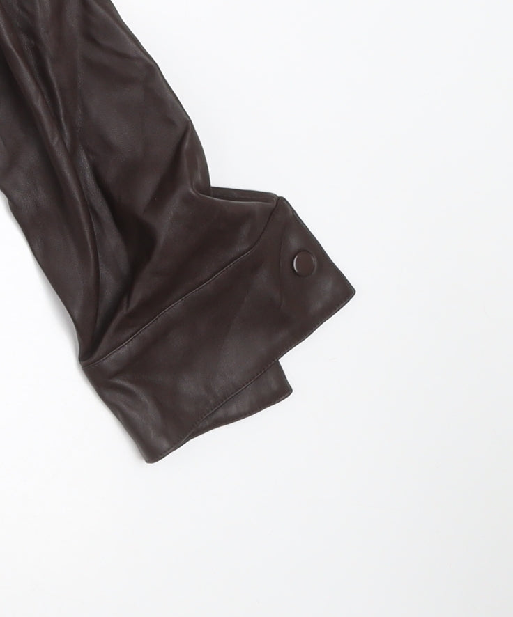 Womens UK Size 12 Regular Firetrap Brown Polyurethane Jacket