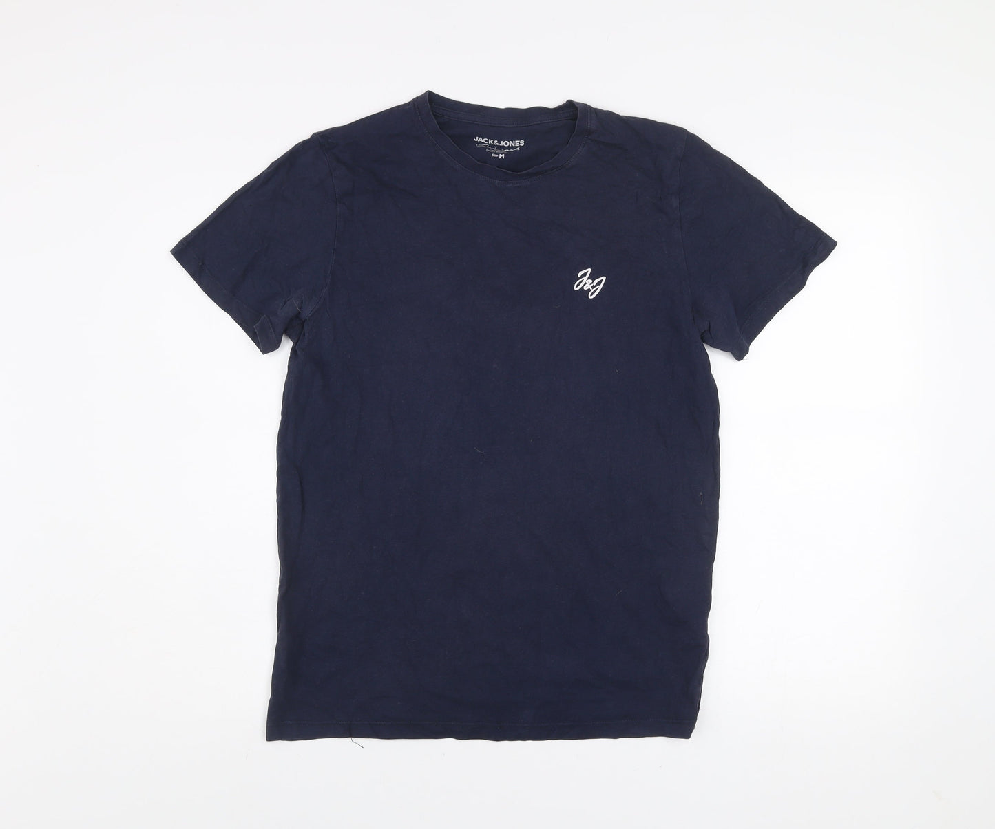 Mens UK Size M JACK & JONES Blue  Cotton T-Shirt