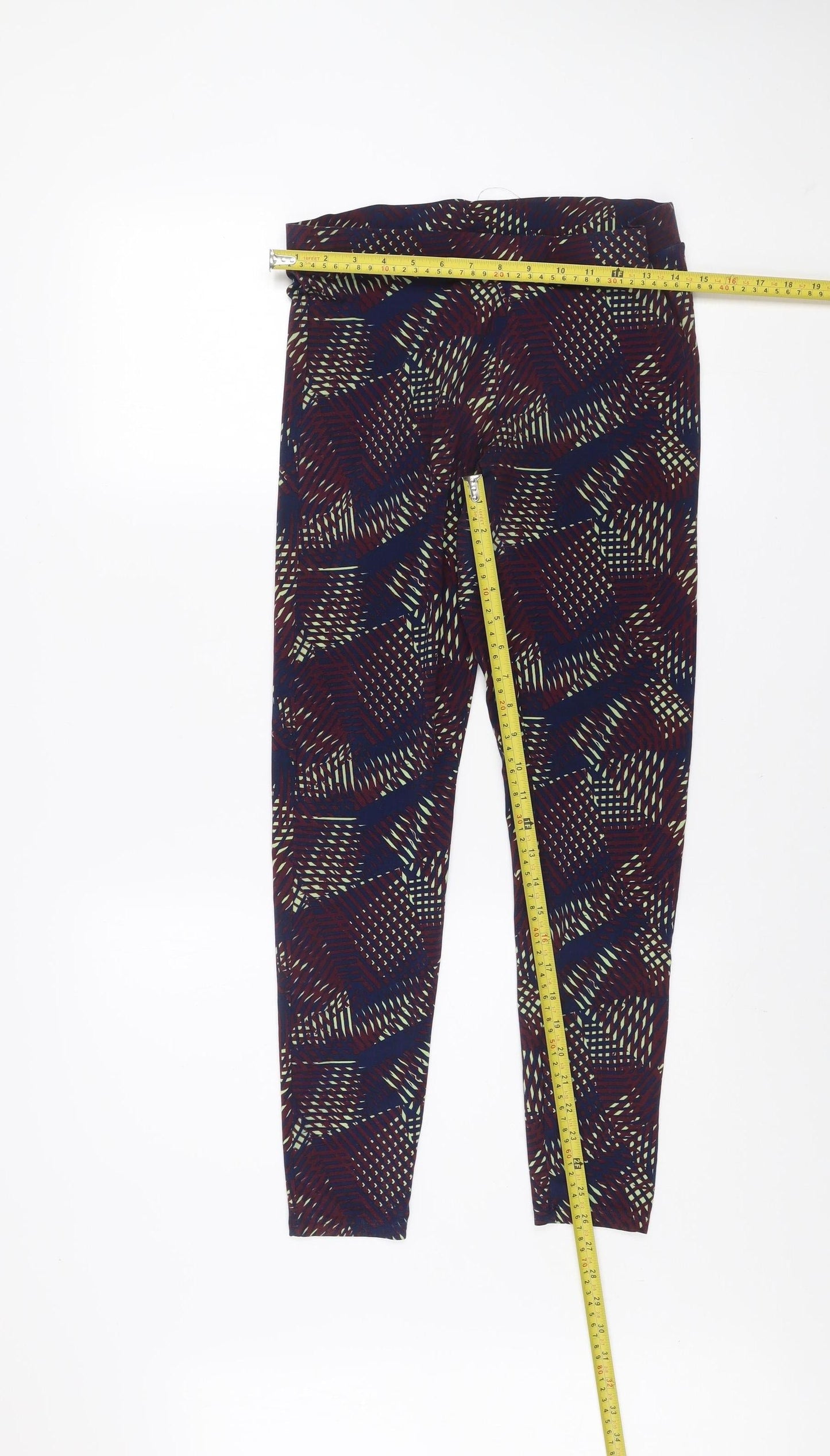 Old Navy Sport Women's Multicoloured Geometric Leggings Size L