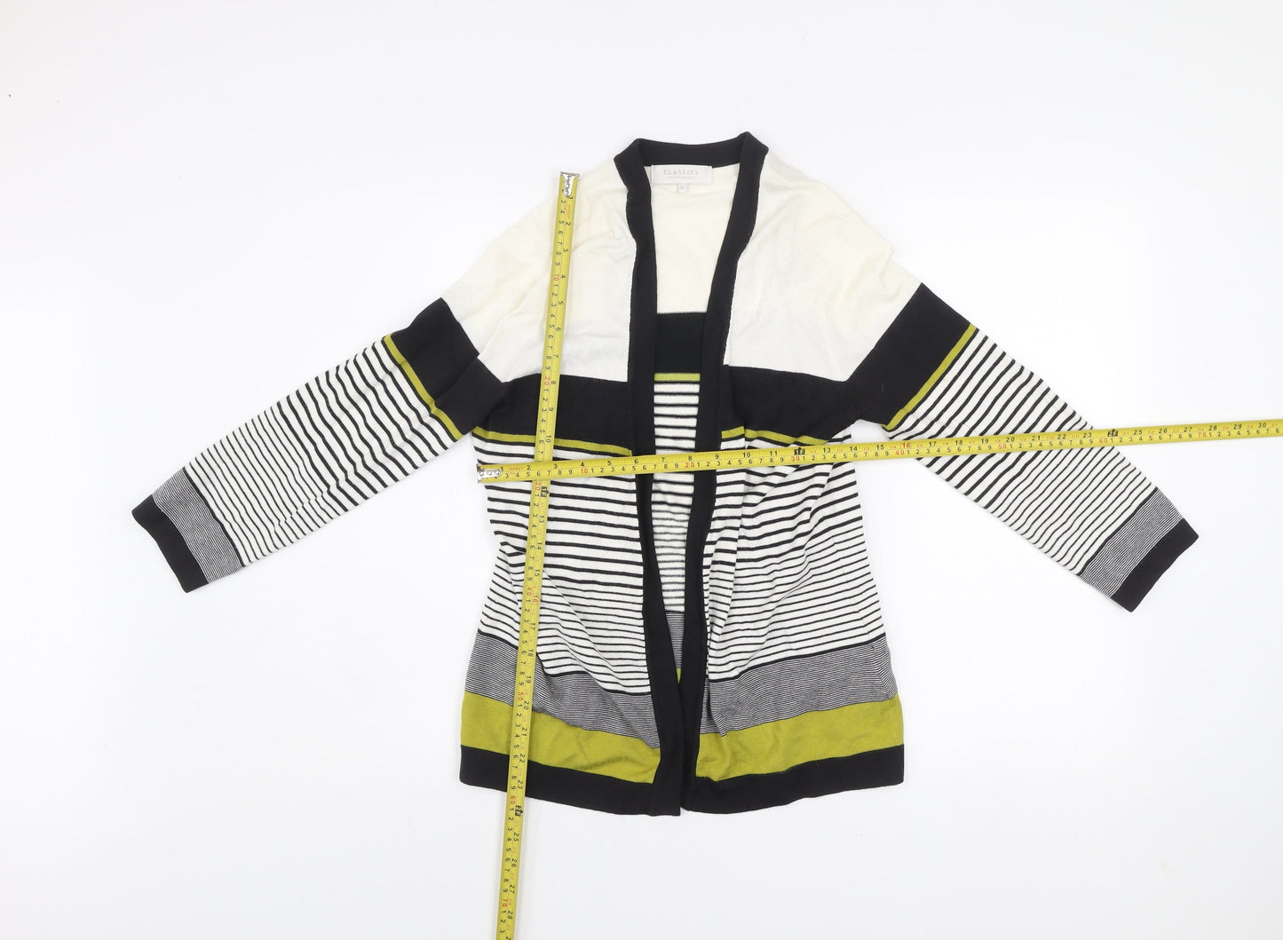 Debenhams Classics Women's Multicoloured Striped Cardigan Size 12