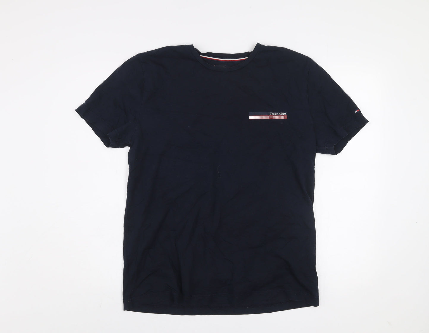 Tommy Hilfiger Men’s Blue XL Short Sleeve Cotton Crew Neck T-Shirt