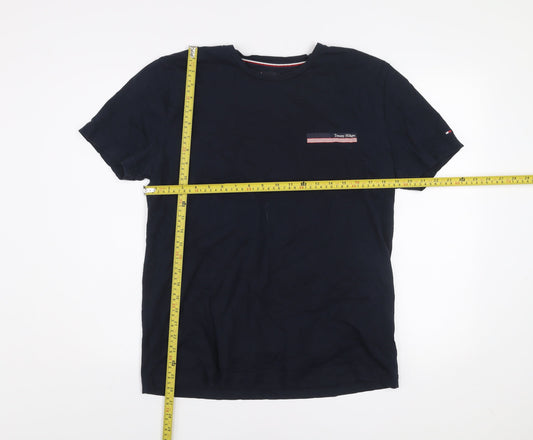 Tommy Hilfiger Men’s Blue XL Short Sleeve Cotton Crew Neck T-Shirt