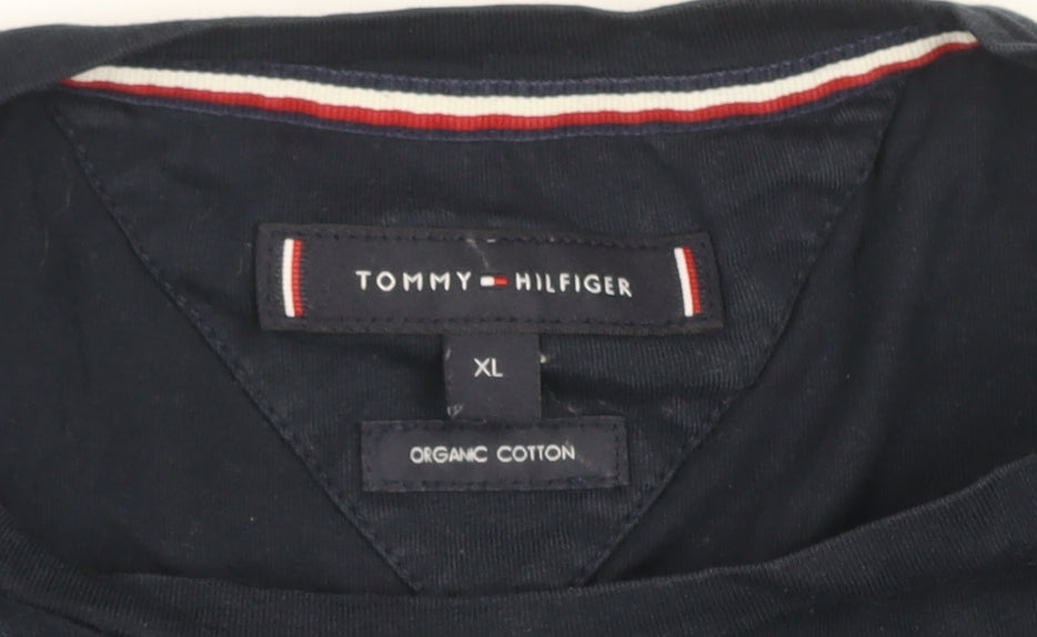 Tommy Hilfiger Men’s Blue XL Short Sleeve Cotton Crew Neck T-Shirt