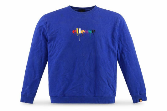 Mens UK M Regular ellesse Blue Pullover Sweatshirt