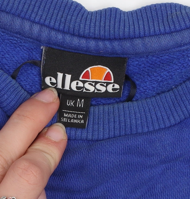 Mens UK M Regular ellesse Blue Pullover Sweatshirt