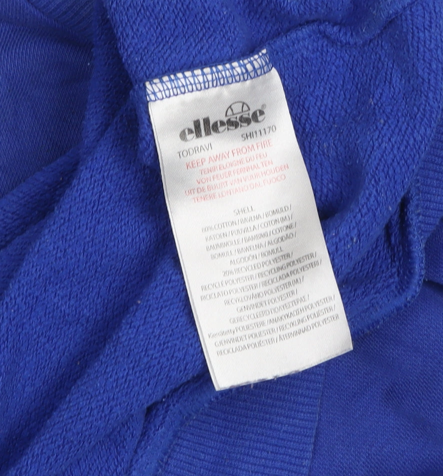 Mens UK M Regular ellesse Blue Pullover Sweatshirt