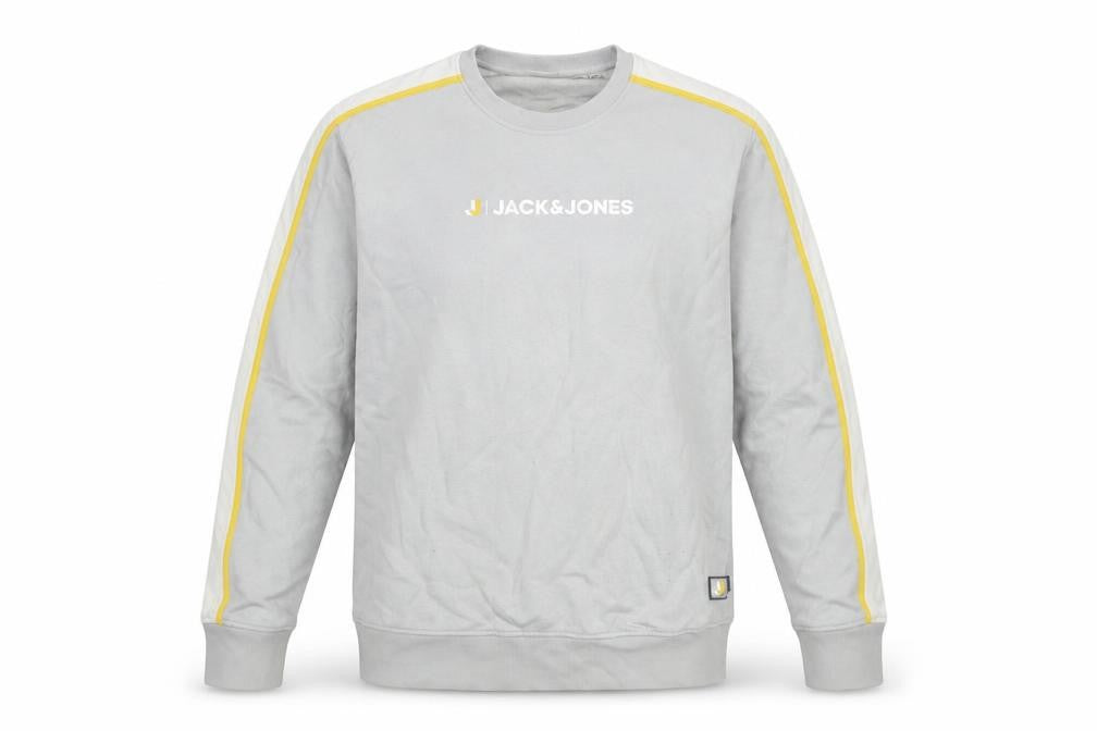 Mens UK 2XL Regular JACK & JONES Grey Pullover Sweatshirt