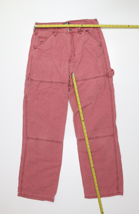 Superdry Men's Red Canvas Straight Leg Jeans 32/32