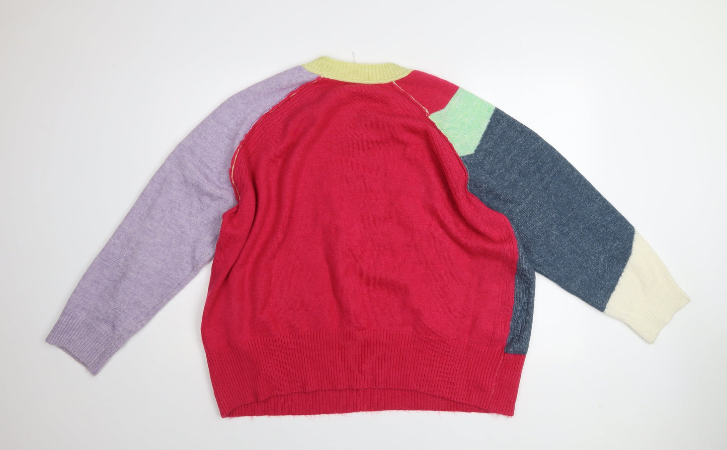 Next Women’s Multicoloured Crew Neck Knit Jumper Size L