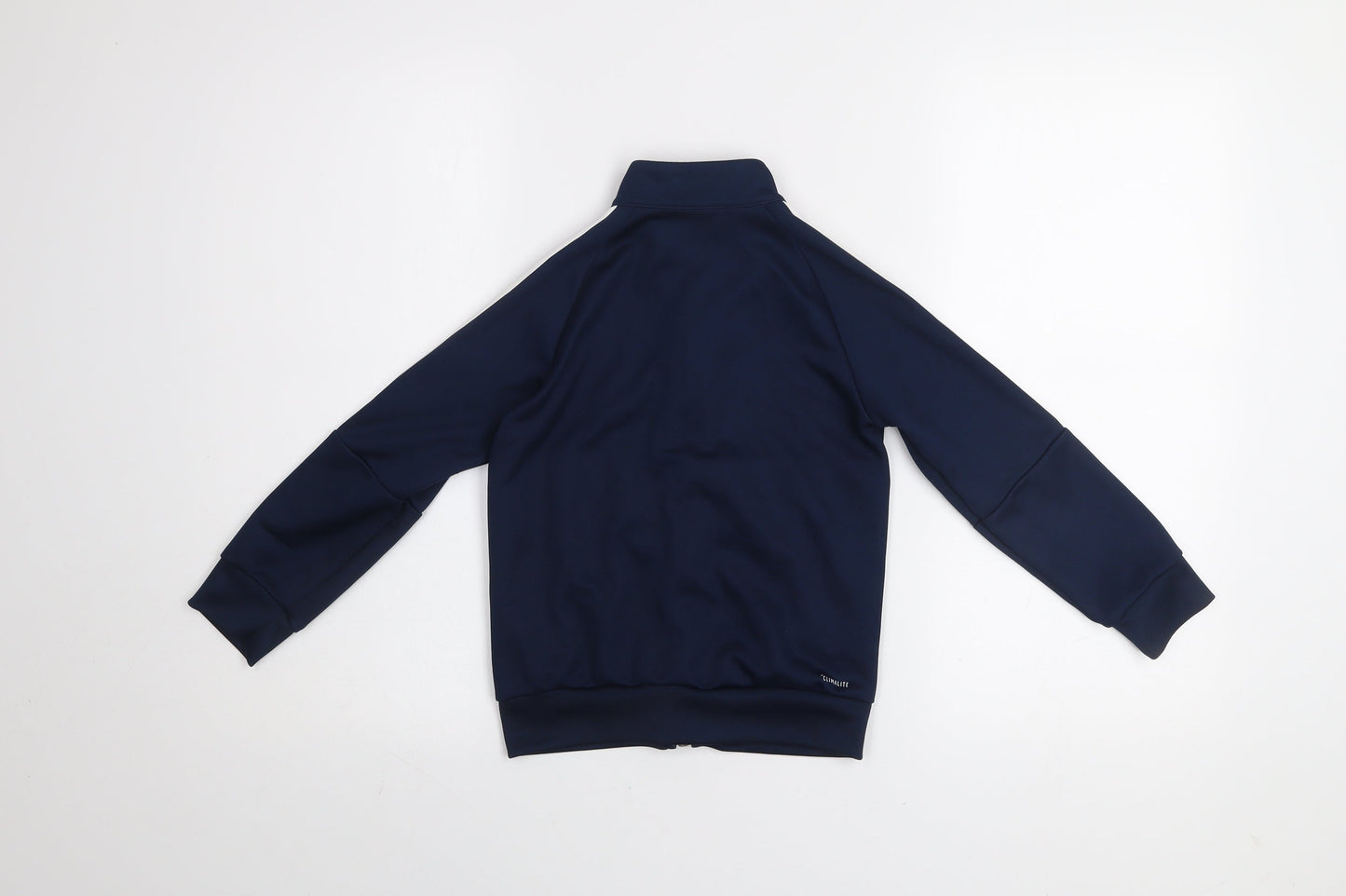 adidas Boys Blue 5-6 Years Track Jacket Full Zip Activewear Top