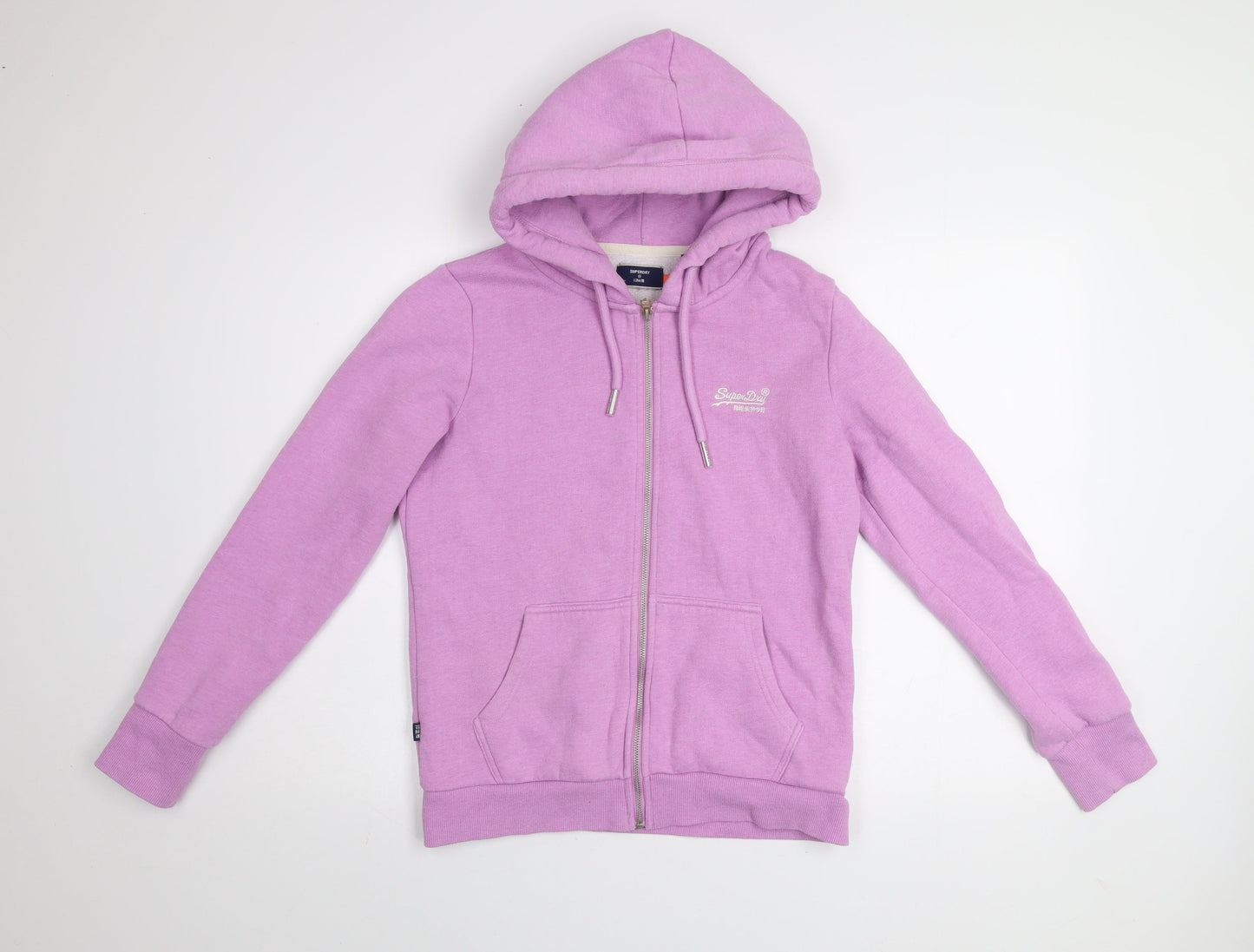 Superdry Women's Purple Hooded Full Zip Activewear Jacket Size 12