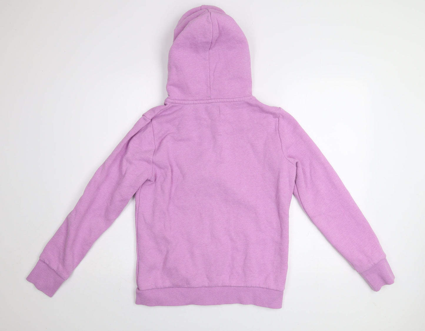 Superdry Women's Purple Hooded Full Zip Activewear Jacket Size 12
