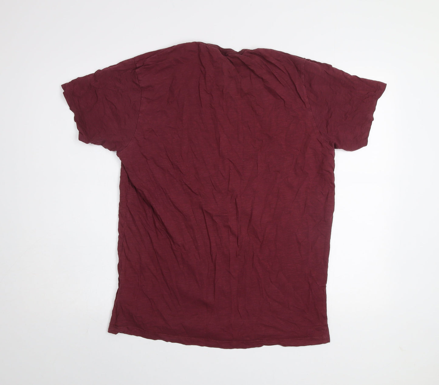 Mens UK Size XL JACK & JONES Red  Cotton T-Shirt