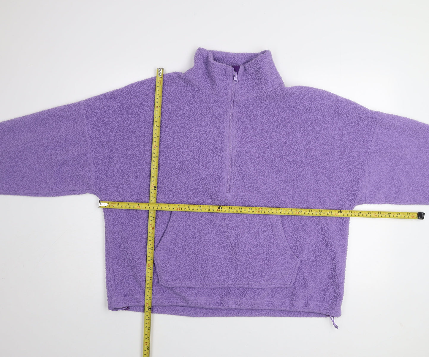 Dunnes Stores Women’s Purple Fleece 1/4 Zip Pullover Sweatshirt L
