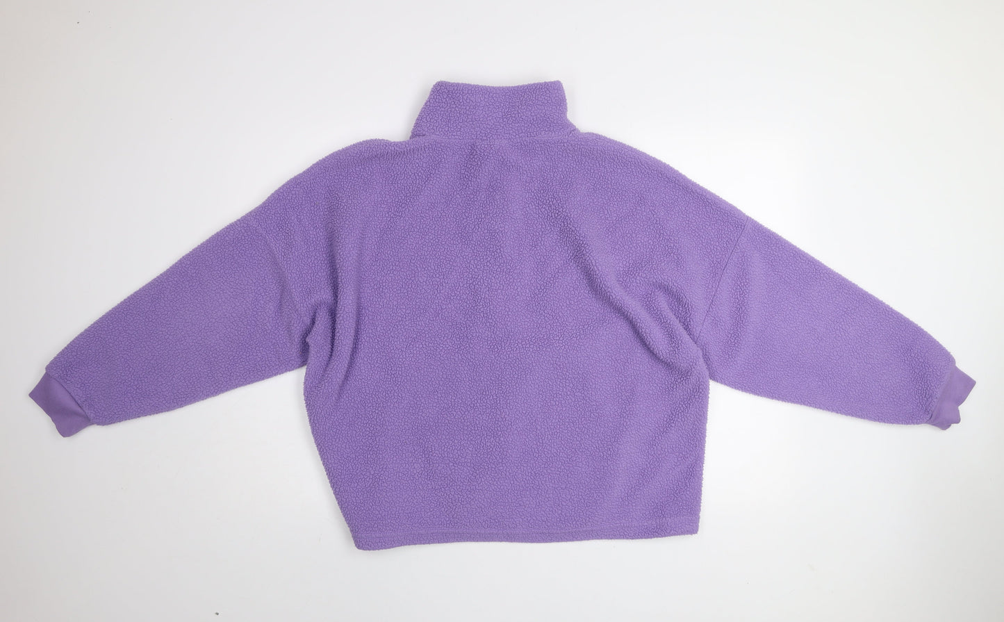 Dunnes Stores Women’s Purple Fleece 1/4 Zip Pullover Sweatshirt L