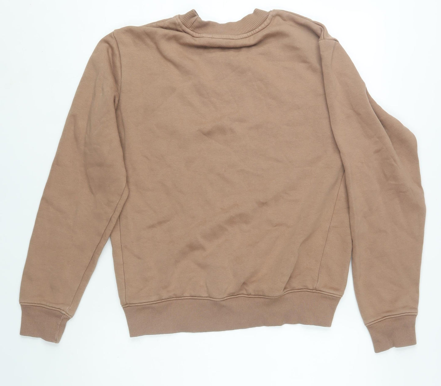 Next Men's Beige Crew Neck Pullover Sweatshirt Size S