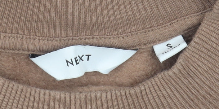 Next Men's Beige Crew Neck Pullover Sweatshirt Size S