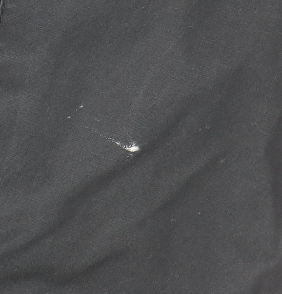 Fred Perry Men's Black Bomber Jacket M Cotton Nylon Full Zip