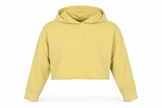 Womens UK L Relaxed Nike Beige Pullover Hoodie