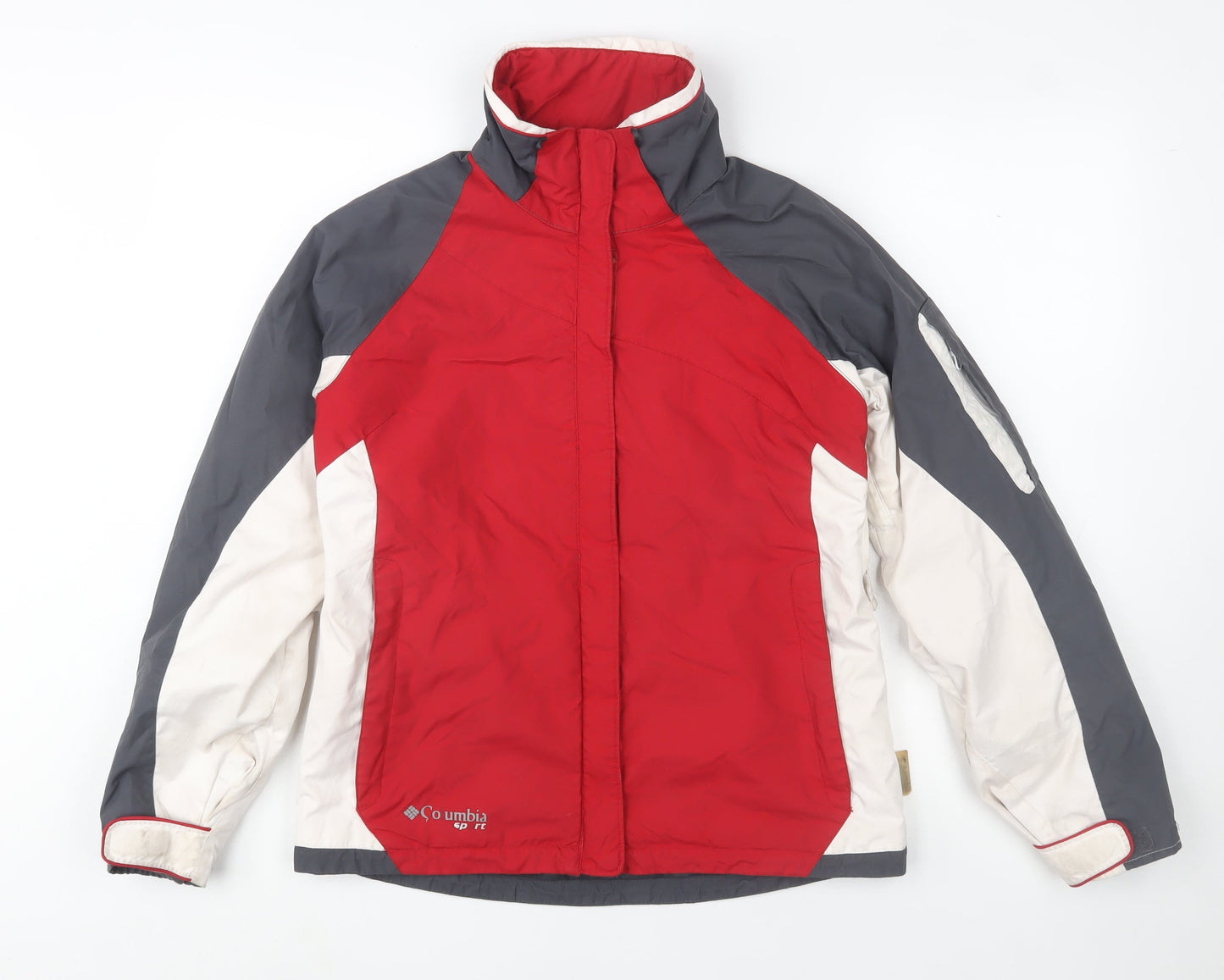 Columbia Men's Red Grey Sport Puffer Jacket Size S