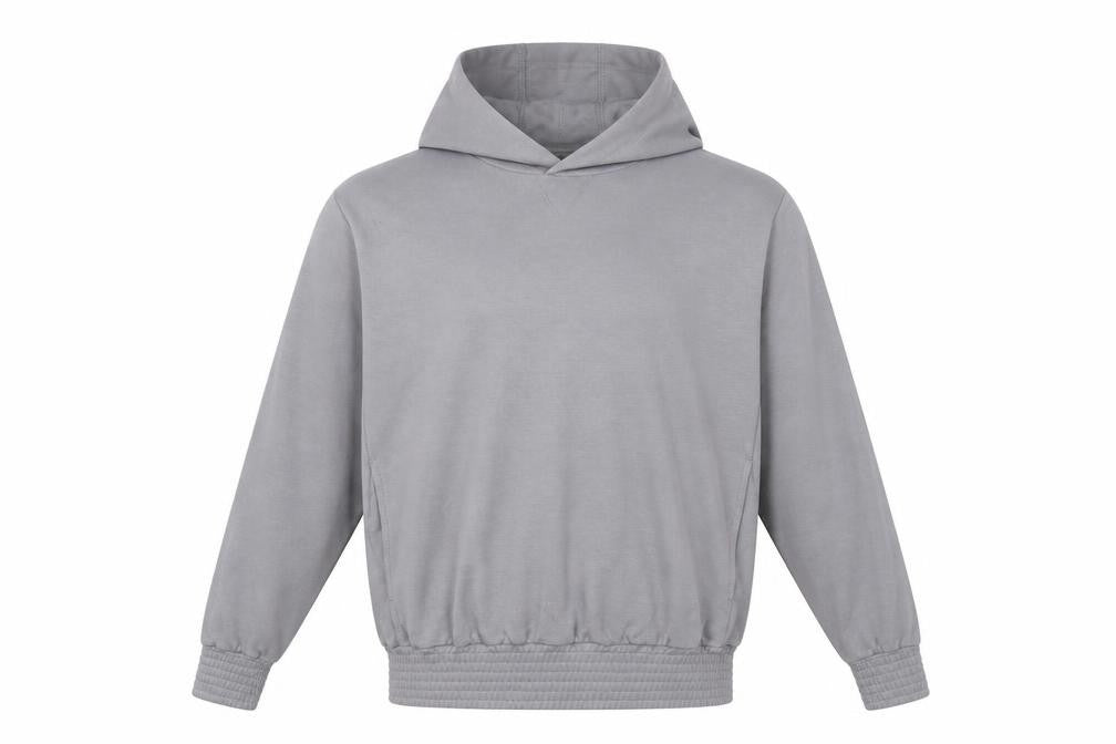 Front view of Helen Steele x Dunnes Stores Men's Grey Pullover Hoodie S Regular Fit