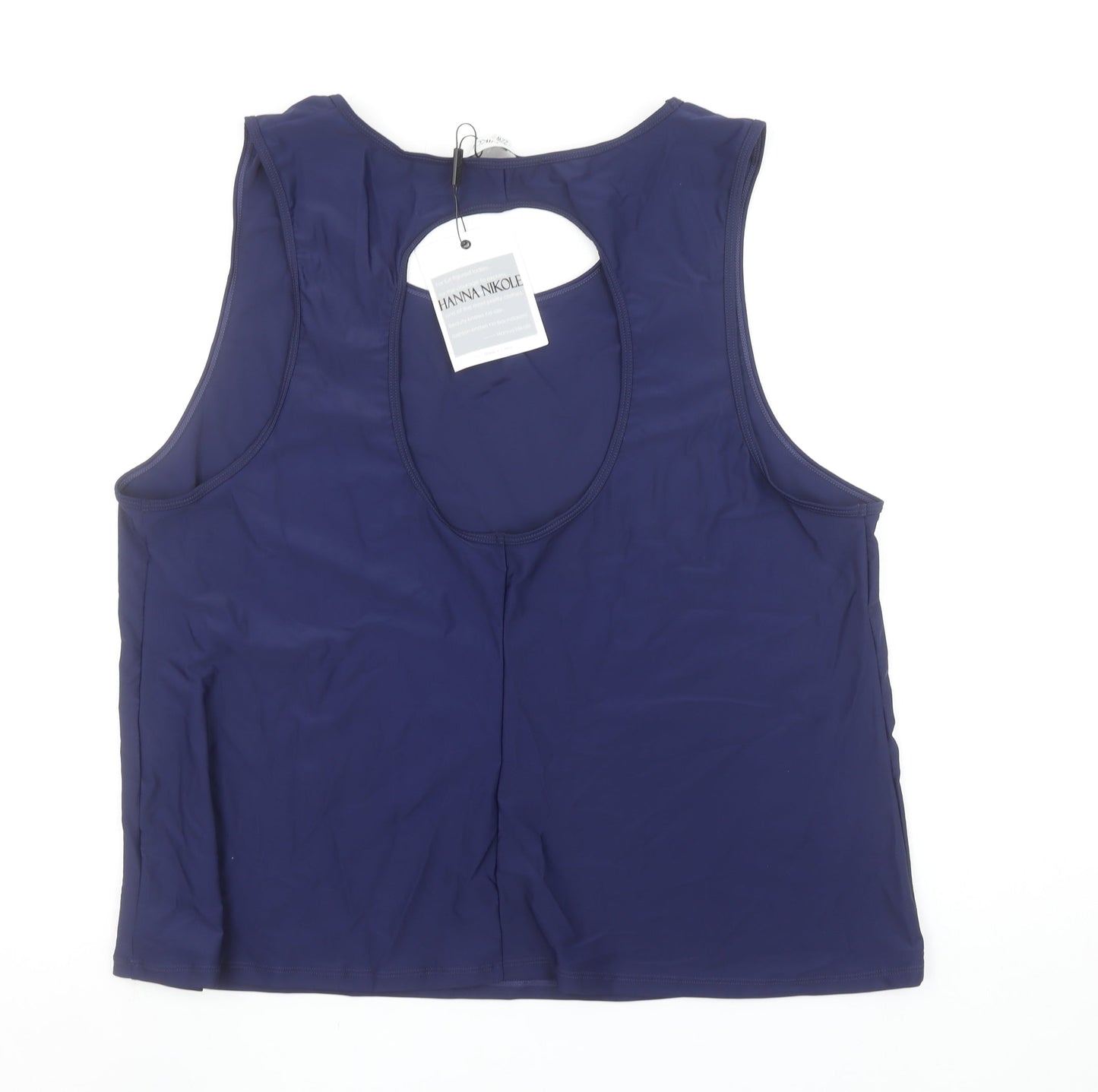 Hanna Nikole Women's Blue Plus Size 22 Sleeveless Tank Top