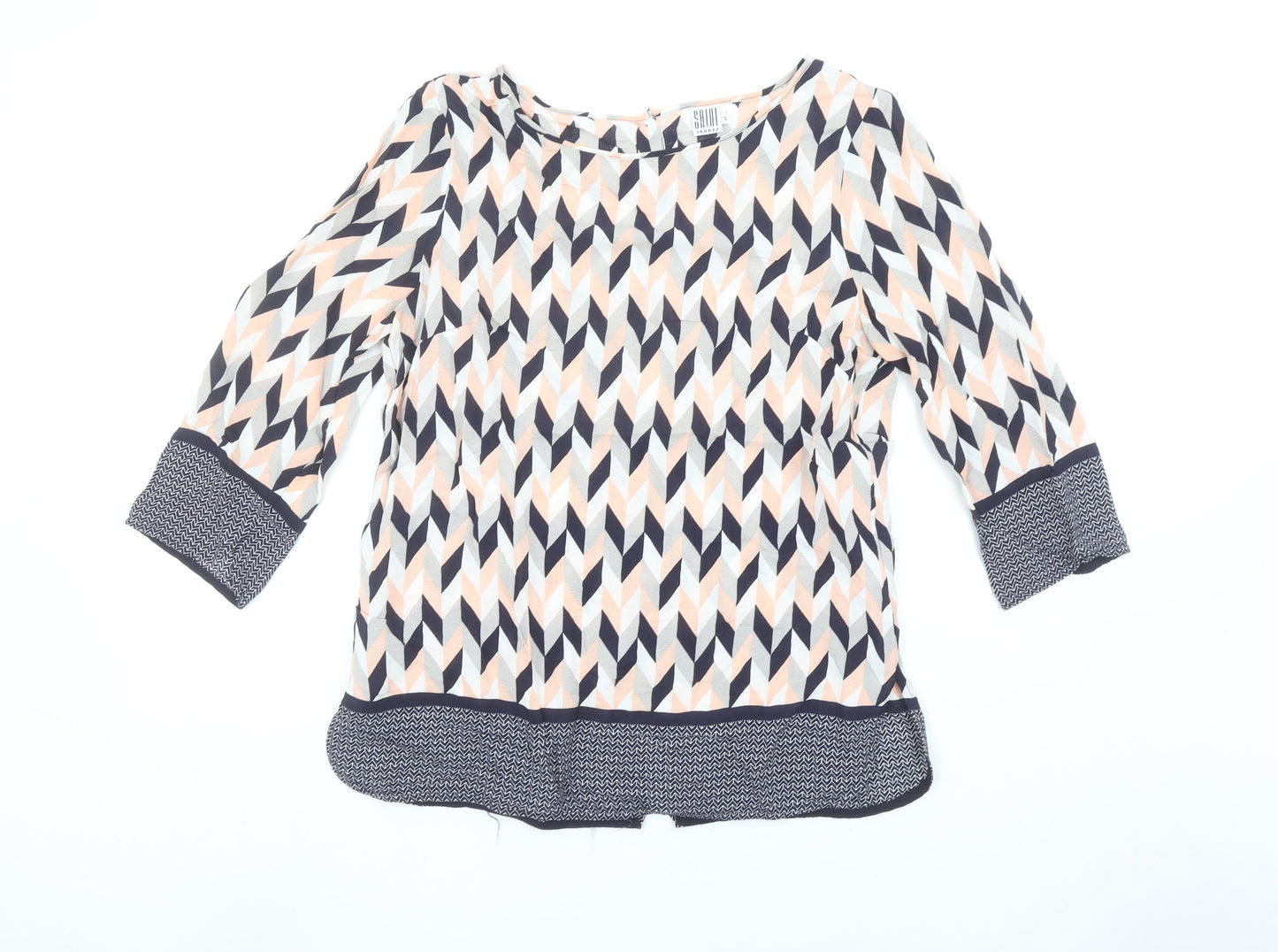 Saint Tropez Women's Multicoloured Geometric Tunic Blouse S