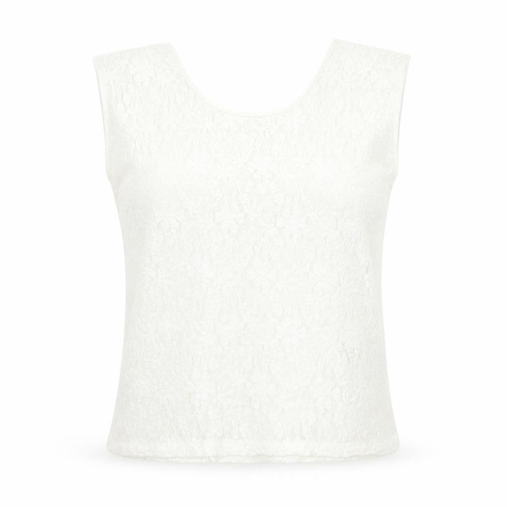 Savida Women's Ivory Lace Camisole Blouse Size 10