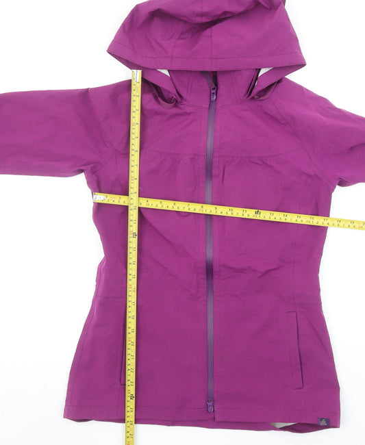 prAna Women's Purple Hooded Waterproof Softshell Jacket Size S