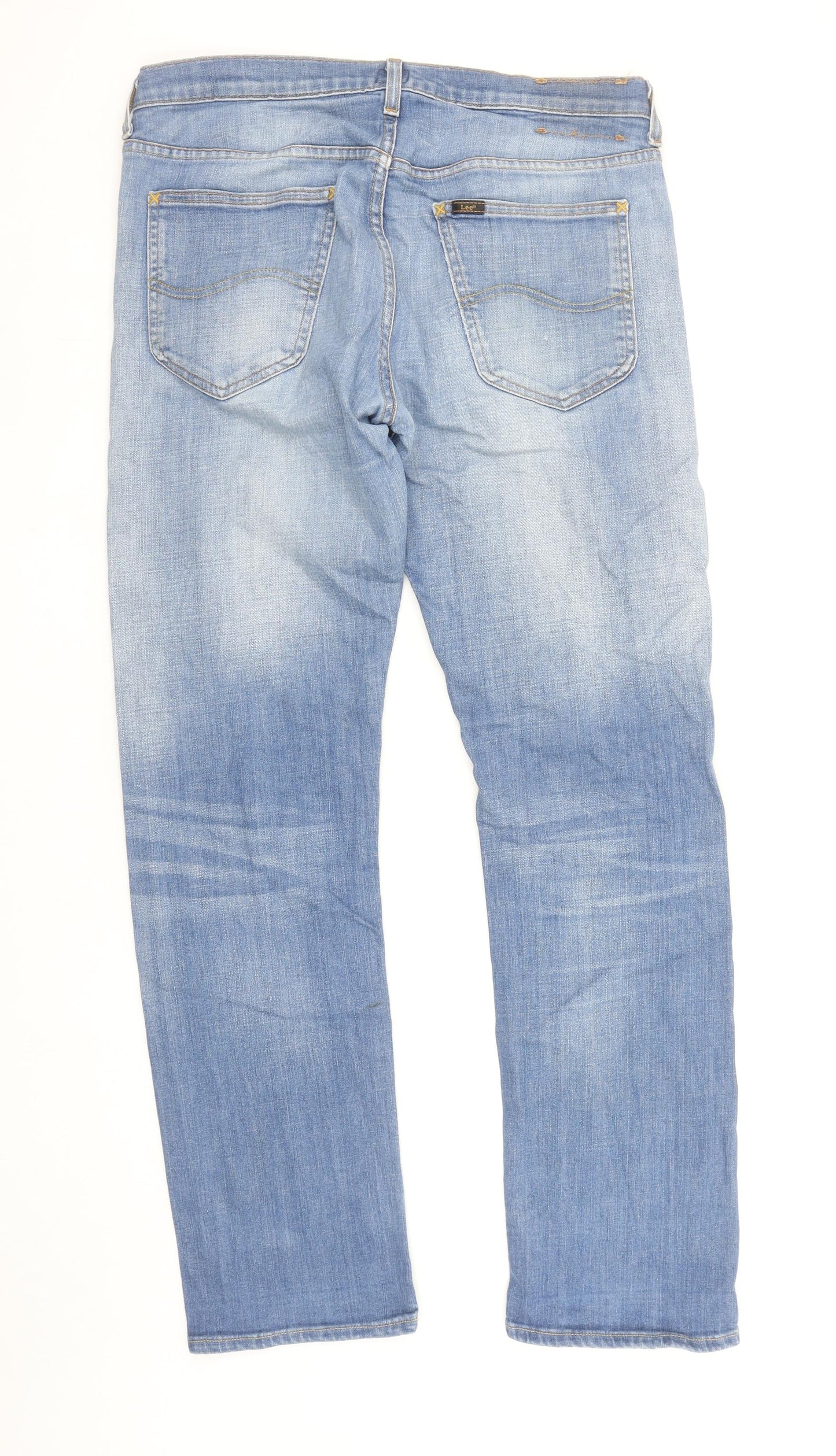 Lee Men's Blue Daren Regular Fit Straight Leg Jeans W32 L32